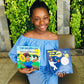 Imani Book bundle (Disco Balls Of The Universe & The Golden Life Of Sally Sunflower) Children's Science Book