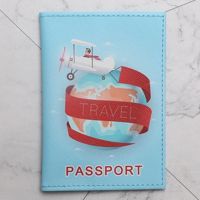 Travel Around the World Passport Cover 14.5*10cm
