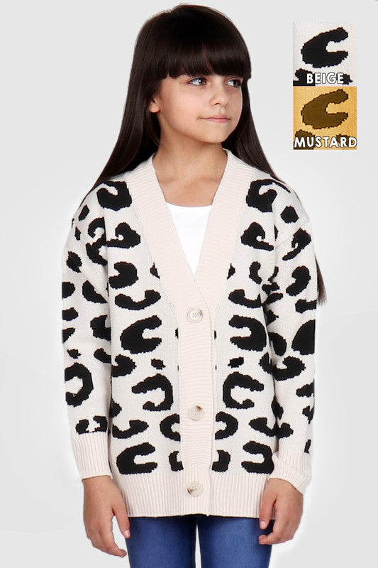 Leopard Print Rib Cardigan – Imani Ariana