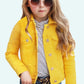 Girl's Premium Denim Solid Color Jacket_1