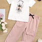 Girls Graphic Tee and Joggers Set_1