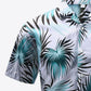 Botanical Print Button-Front Short Sleeve Pocket Shirt_10