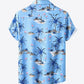 Collared Tropical Print Pocket Shirt_1