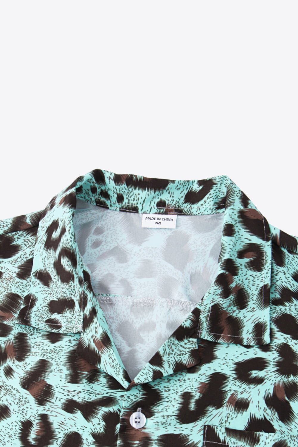 Leopard Button Down Collared Shirt_2