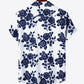 Floral Lapel Collar Short Sleeve Shirt_1