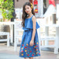 Girl's Embroidered Flower Sleeveless Dress_4