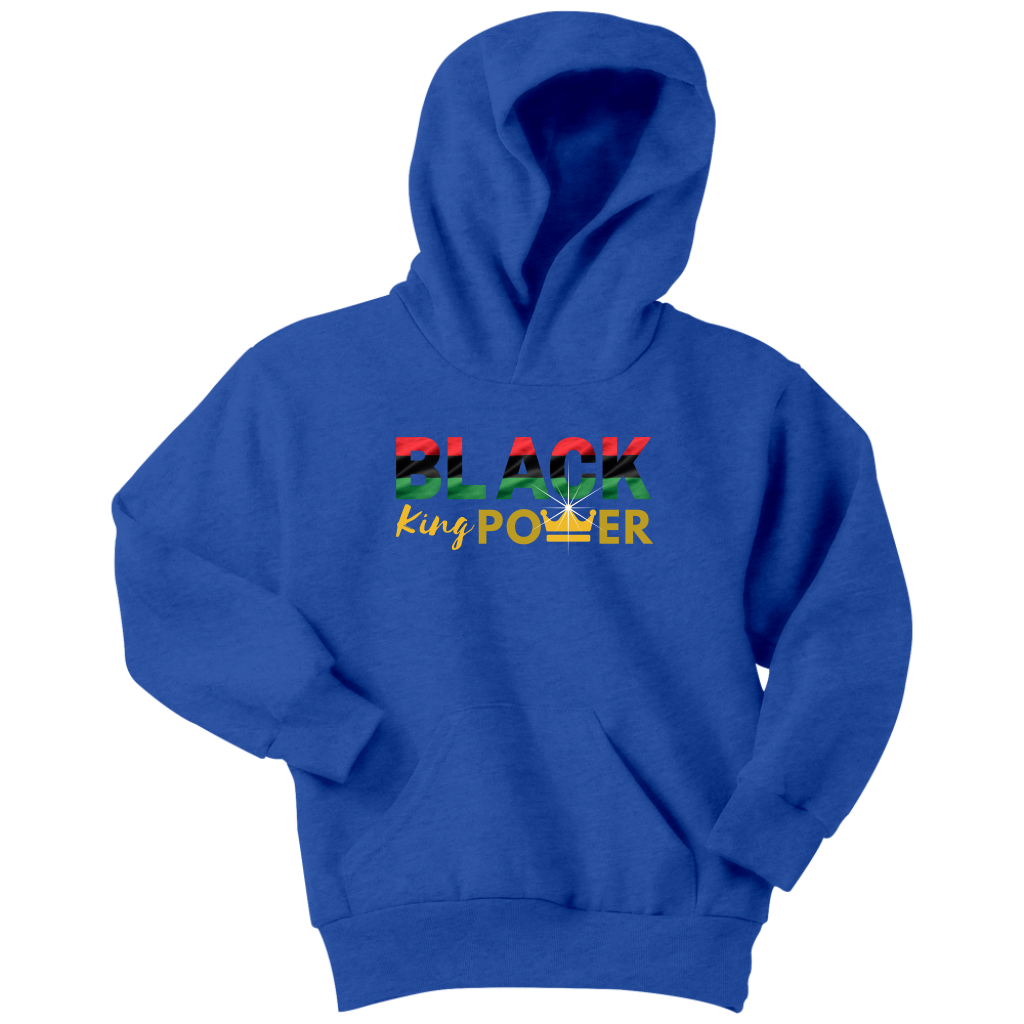 Black King Power Kids & Youth Hoodie