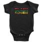 Black King Power Baby Bodysuit