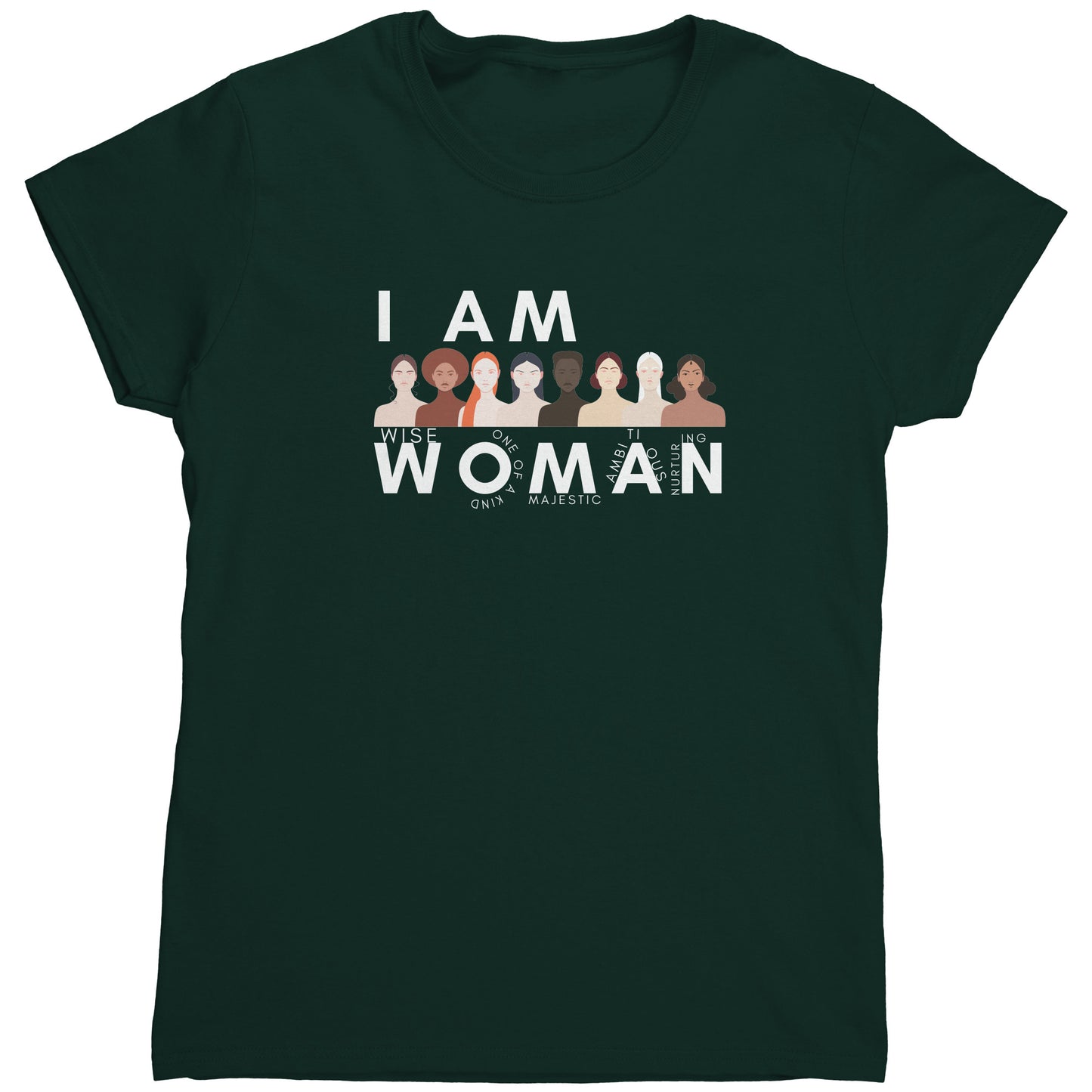 I AM WOMAN Gildan Women's Shirt