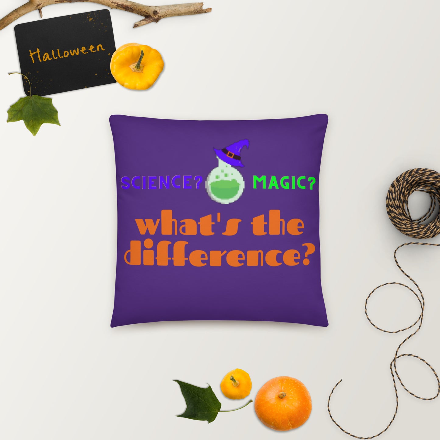 Science or Magic Basic Pillow