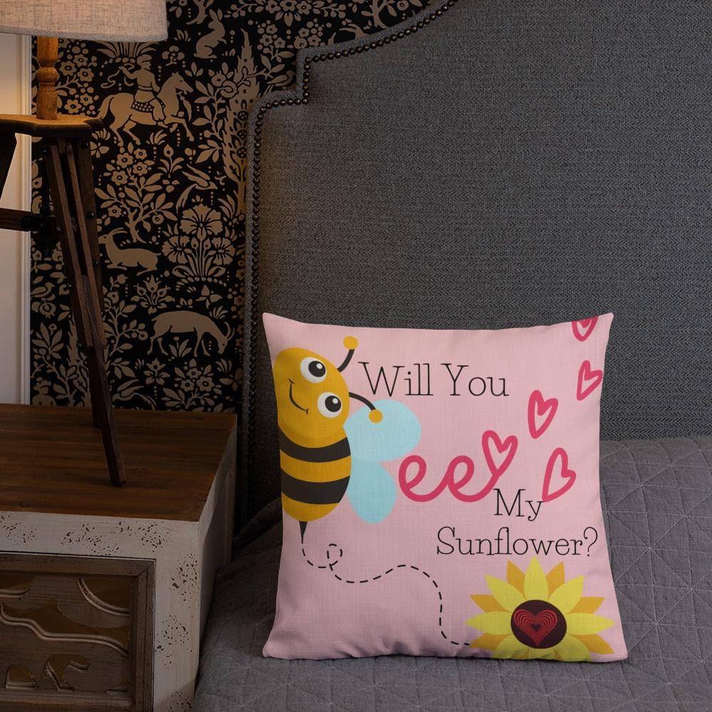 Will You Be My Sunflower Premium Pillow™️