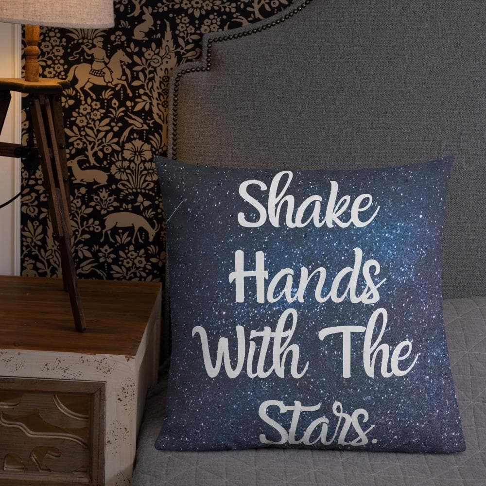 Shake Hands with the Stars Premium Throw Pillow