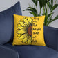 Sunflower Basic Throw Pillow