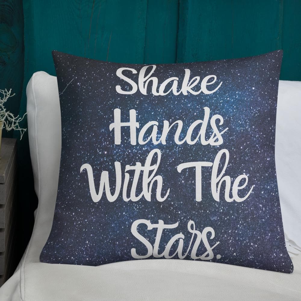 Shake Hands with the Stars Premium Throw Pillow