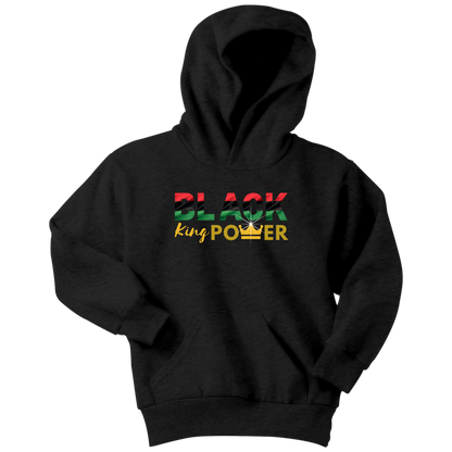 Black King Power Kids & Youth Hoodie