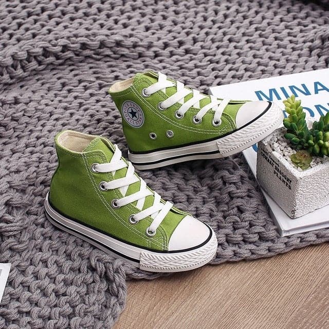 High-top Canvas Boys Fashion Sneakers