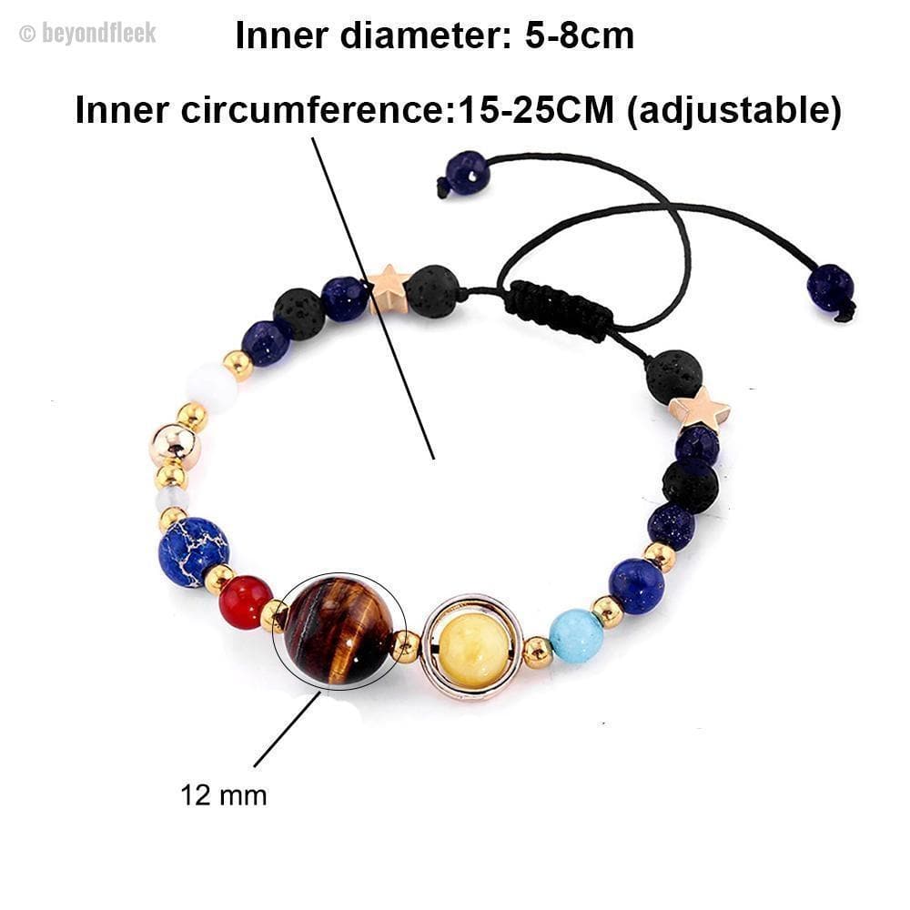 Universe Solar System Natural Stone Eight Planets Bracelet – Marquisa Store