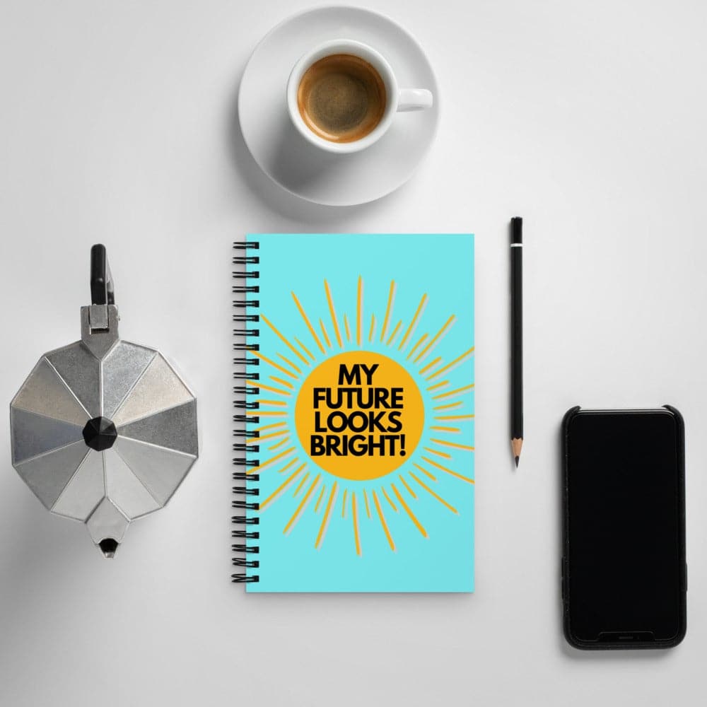 Bright Future Spiral notebook